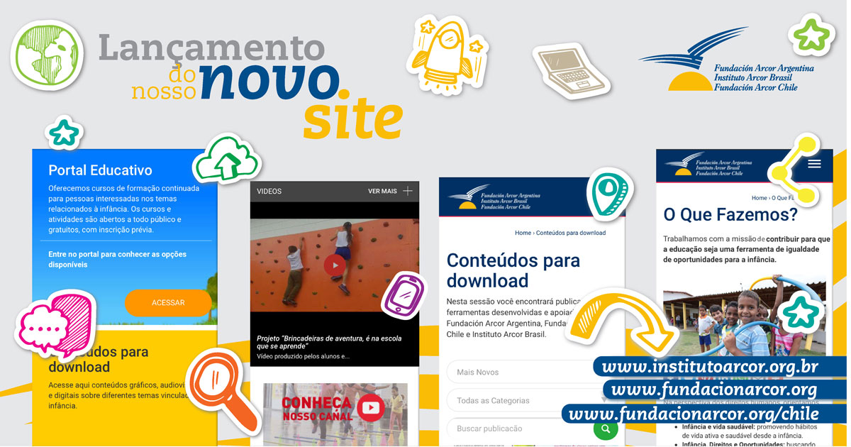 FUNDAÇÃO E INSTITUTO ARCOR LANÇAM NOVO SITE REGIONAL COM DIVERSIDADE DE CONTEÚDOS