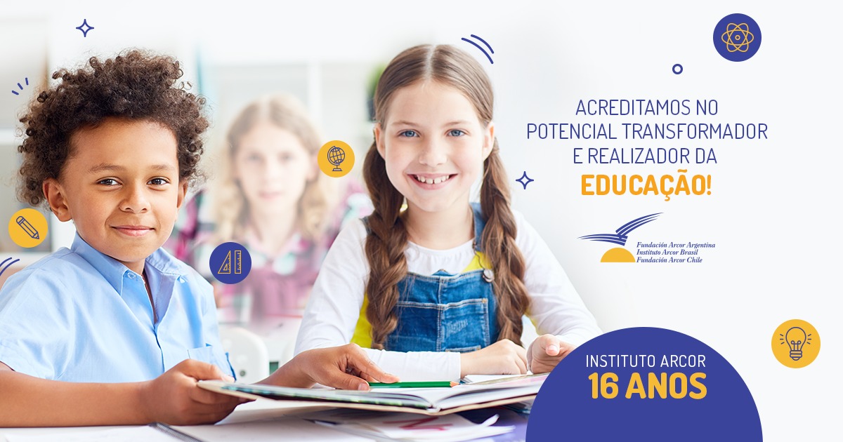 INSTITUTO ARCOR BRASIL COMPLETA 16 ANOS PELA IGUALDADE DE OPORTUNIDADES NA EDUCAÇÃO