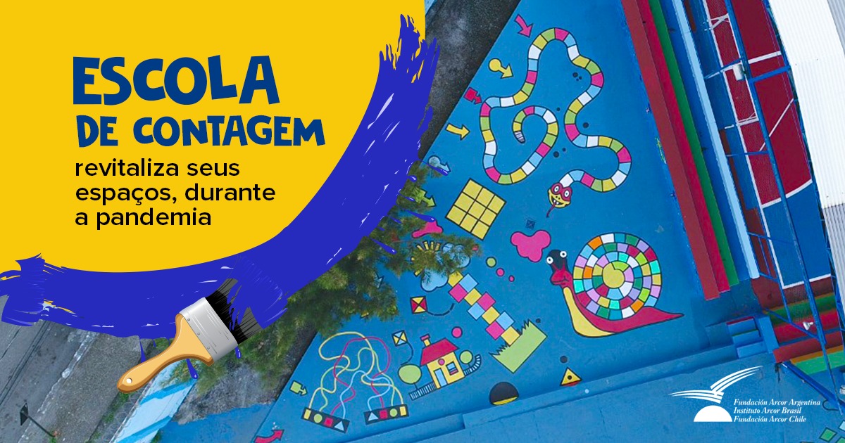 ESCOLA MUNICIPAL DE CONTAGEM PREPARA ESPAÇO MULTICOLORIDO PARA AS CRIANÇAS NA VOLTA ÀS AULAS