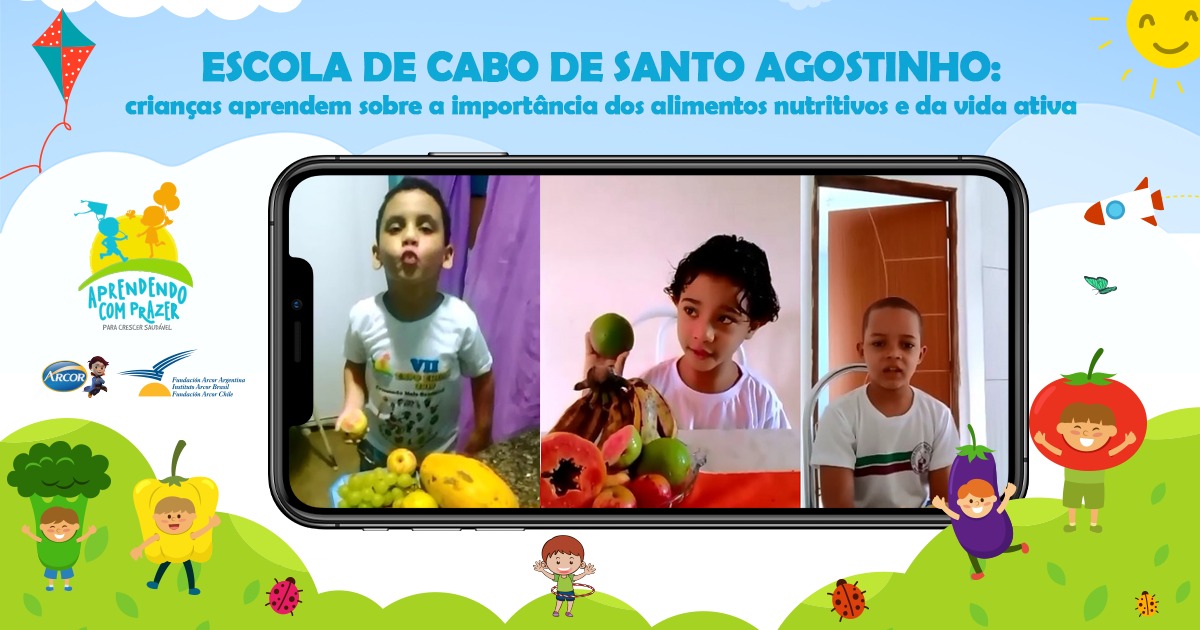 ESCOLA DO CABO MANTÉM PROJETO CRESCENDO MAIS SAUDÁVEL COM AÇÕES VIRTUAIS