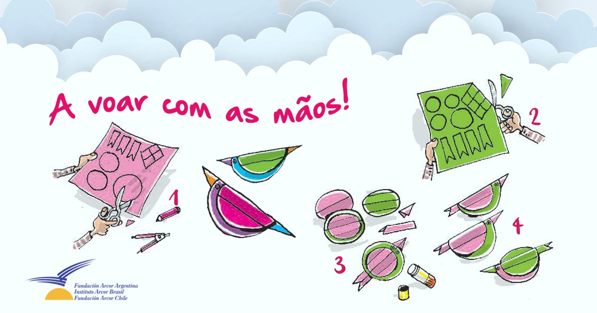 PASSARINHOS DE PAPEL COLORIDO