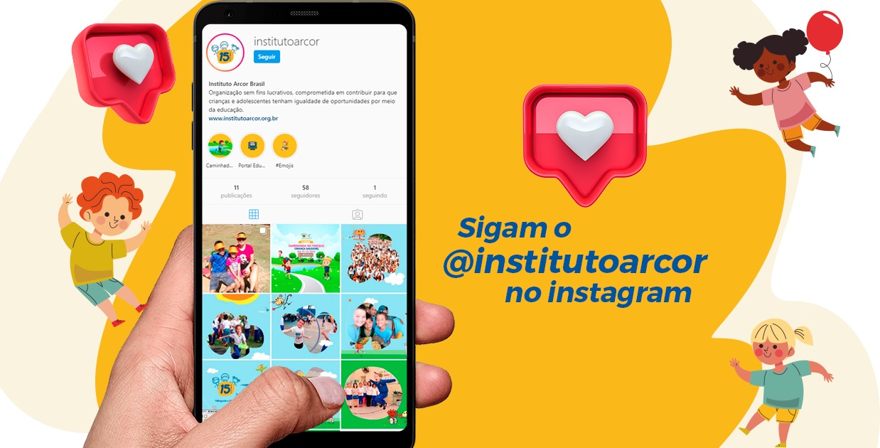 INSTITUTO ARCOR LANÇA PERFIL NO INSTAGRAM