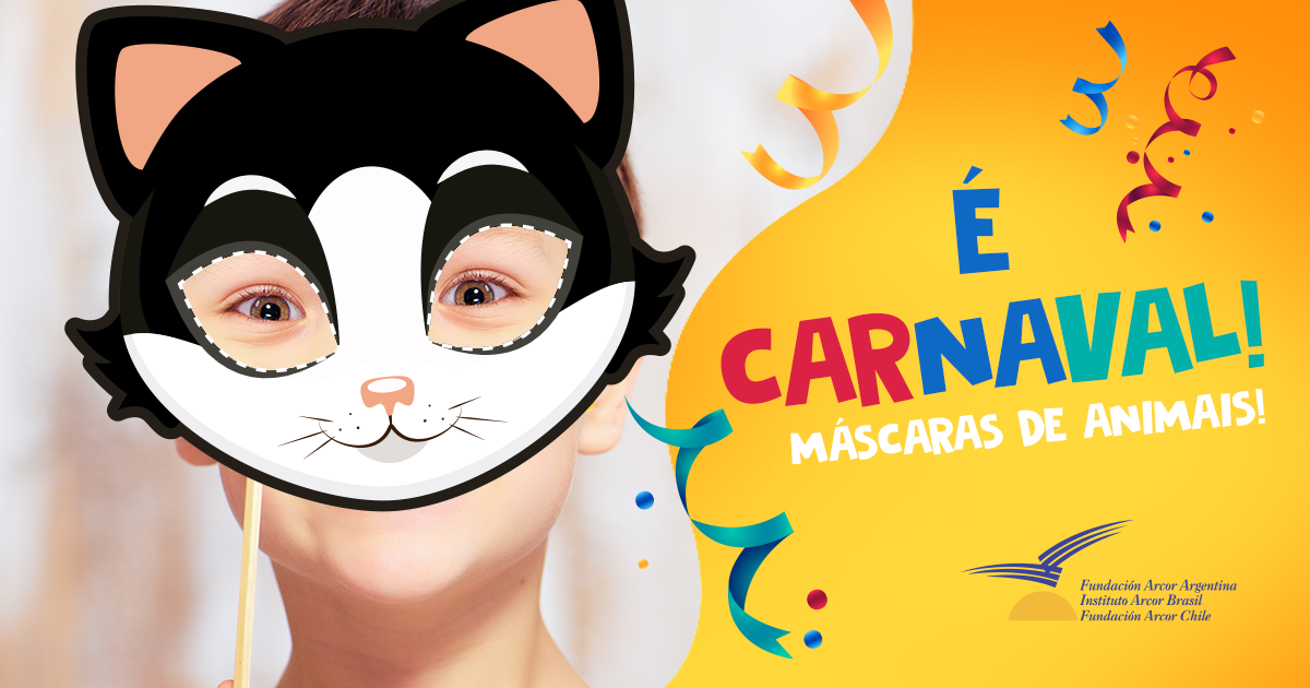 Máscaras personalizadas para brincar o Carnaval!
