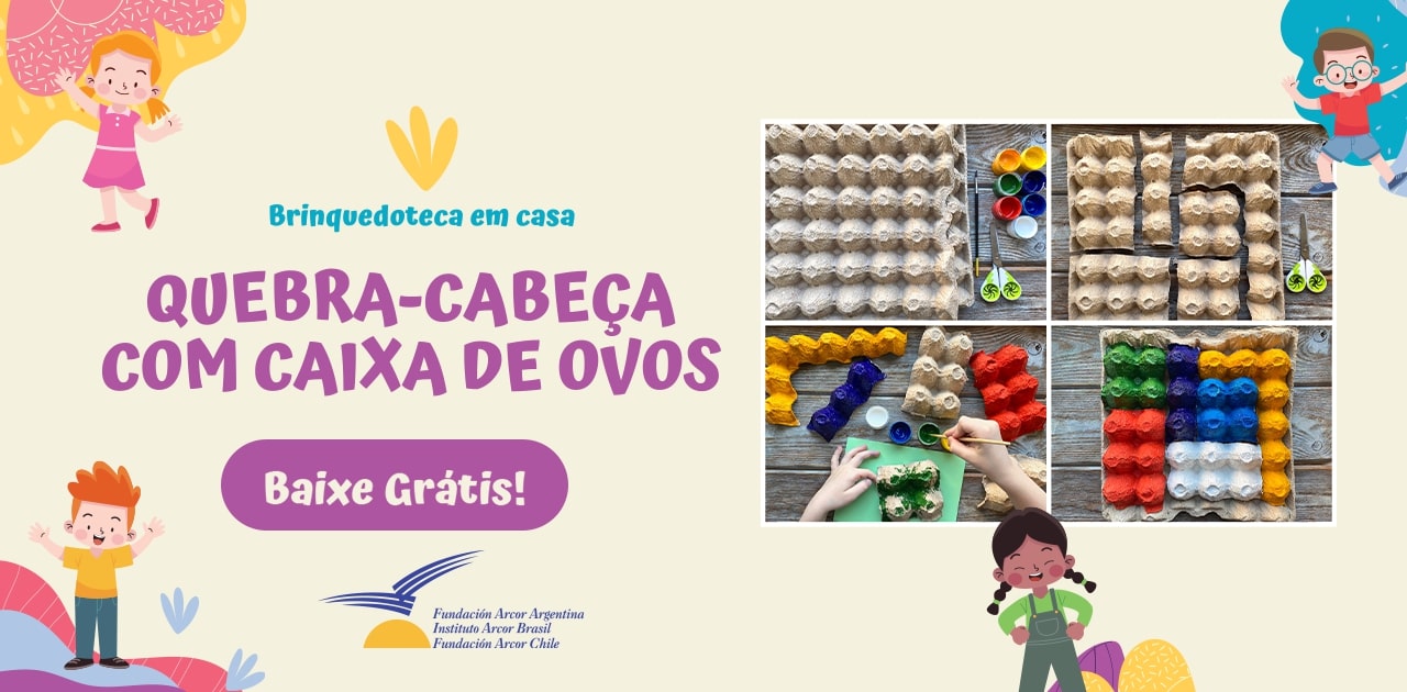 QUEBRA-CABEÇA COM CAIXA DE OVOS