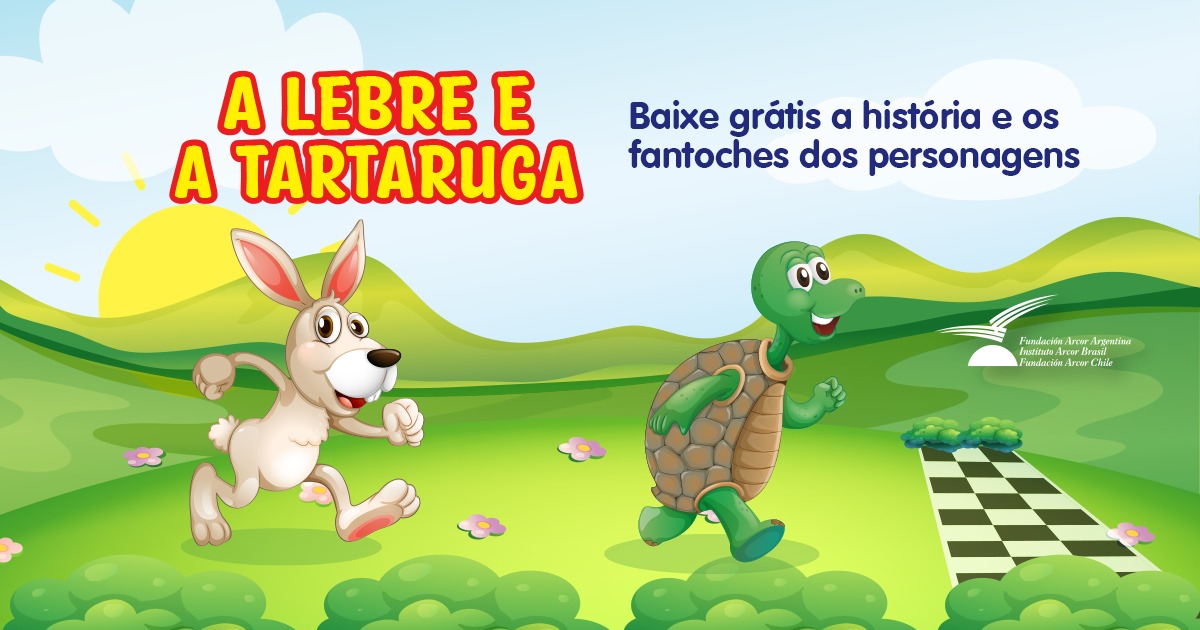 FANTOCHES PARA NARRAR “A LEBRE E A TARTARUGA”