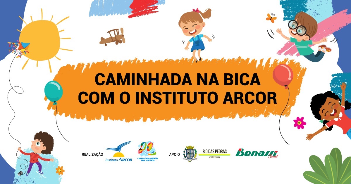 CAMINHADA NA BICA COM O INSTITUTO ARCOR PROMOVE A VIDA ATIVA E SAUDÁVEL