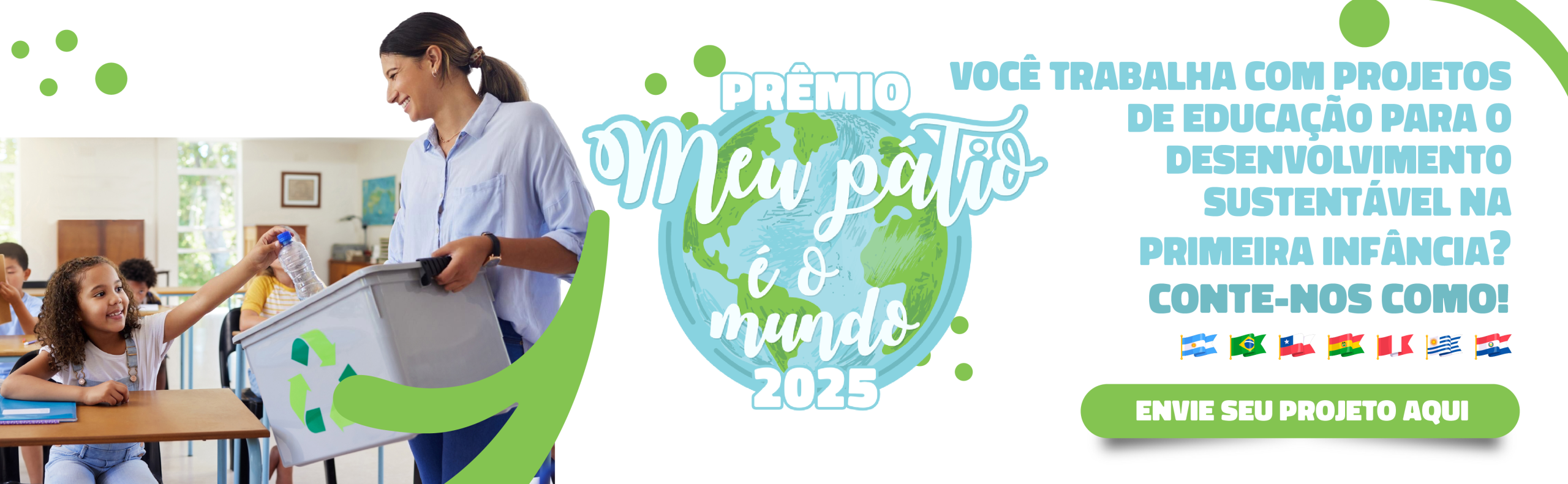 Inscrições abertas para o Prêmio “Meu Pátio é o Mundo”
